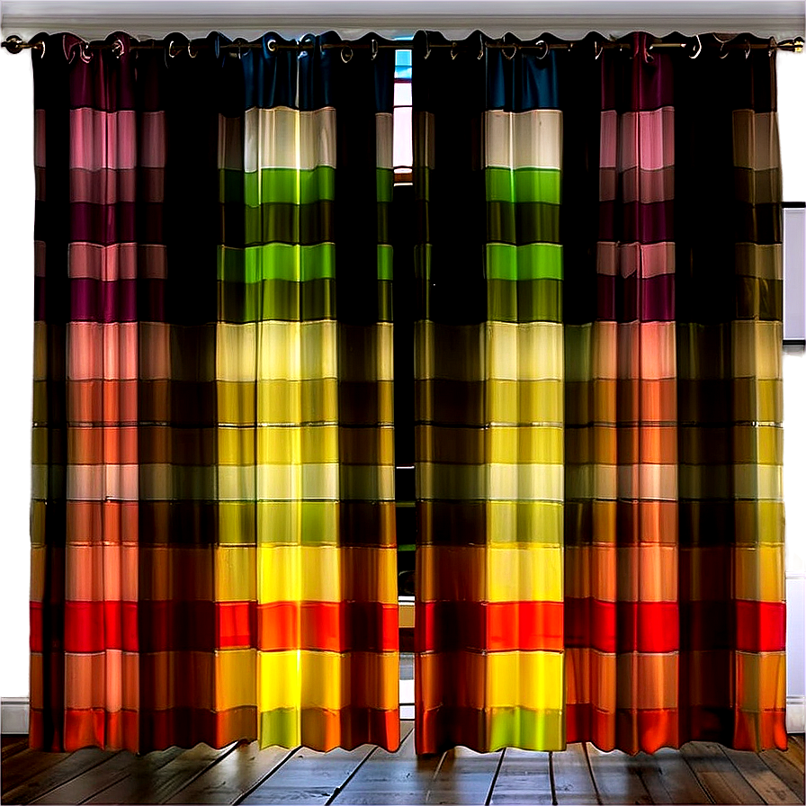 Geometric Block Curtain Png Awl