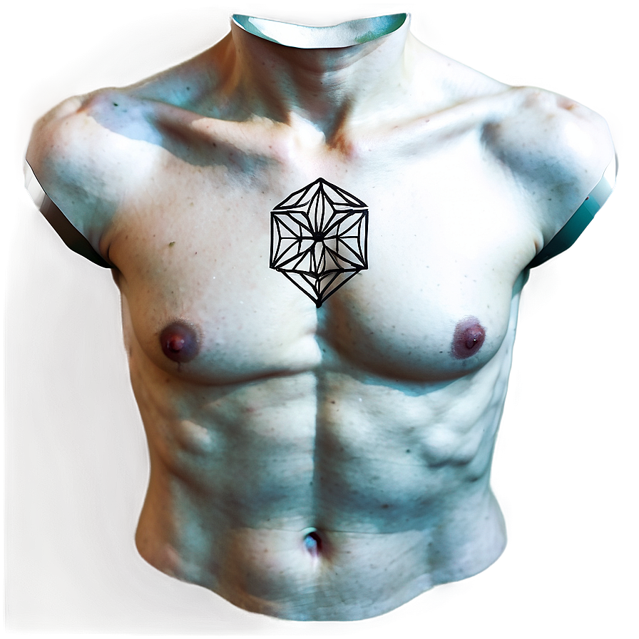 Geometric Chest Tattoo Ideas Png 39