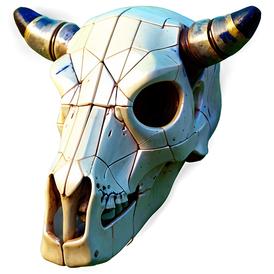 Geometric Cow Skull Png Byx