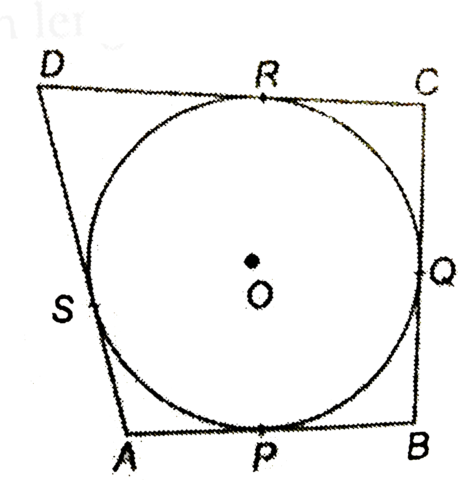 Geometric Diagram Circle Triangle Labels