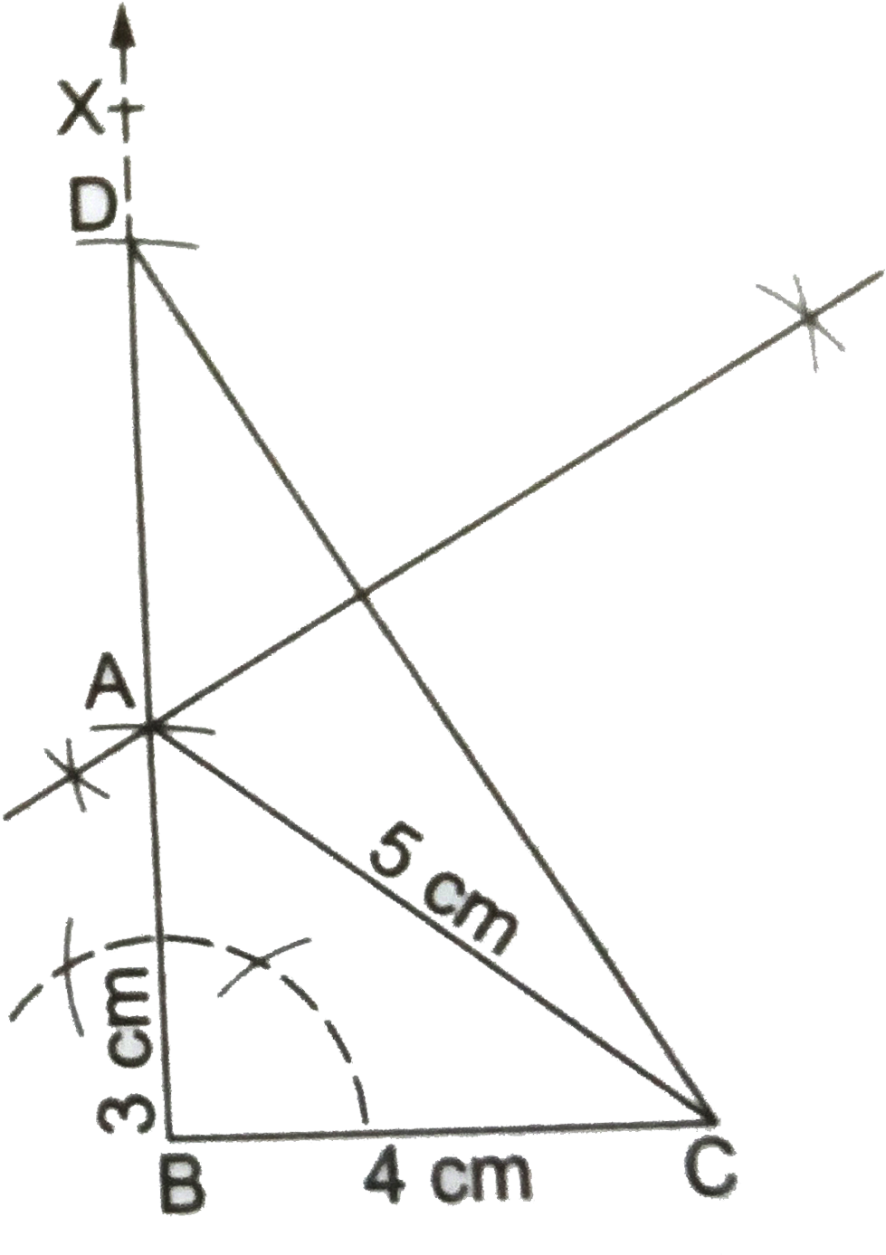 Geometric Diagram Triangleand Lines