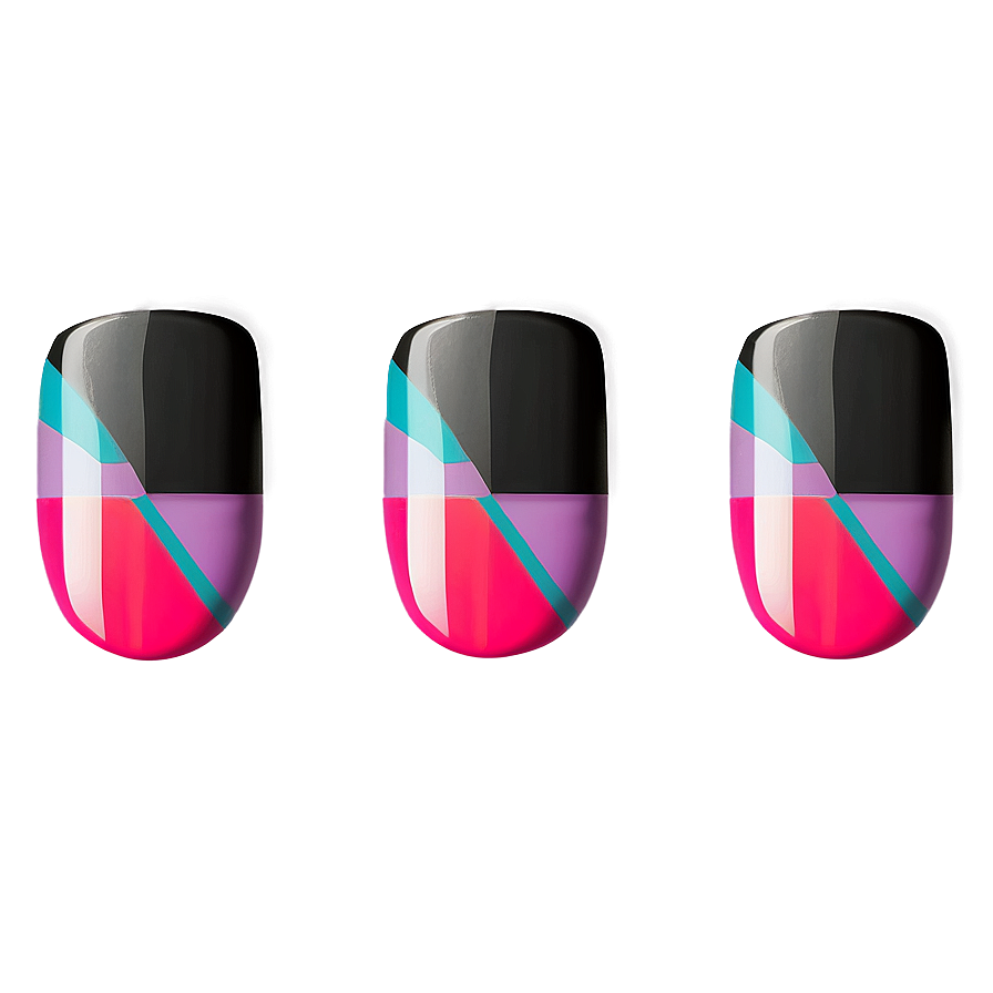 Geometric Fake Nails Png Fum