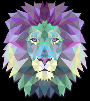 Geometric Lion Artwork