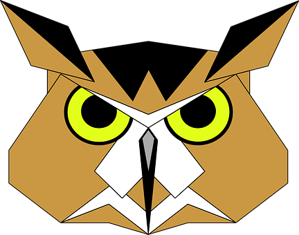 Geometric Owl Artwork