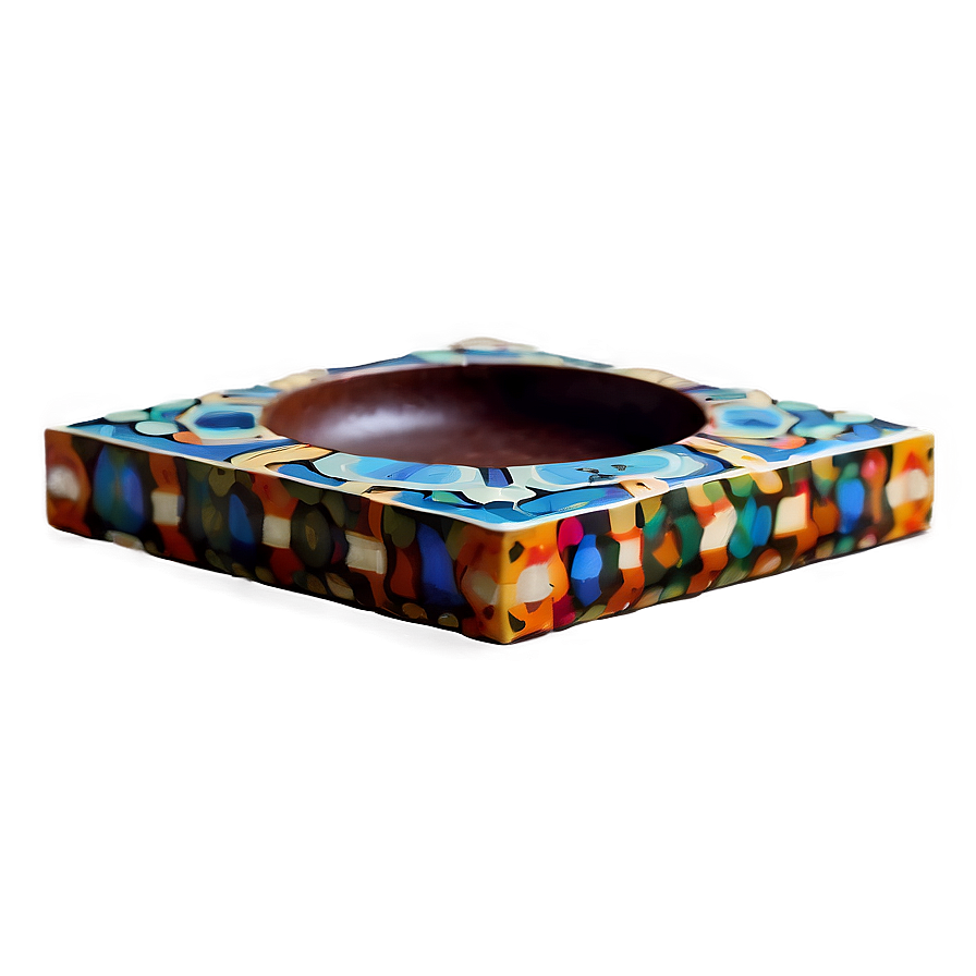 Geometric Pattern Ashtray Png Lhl11