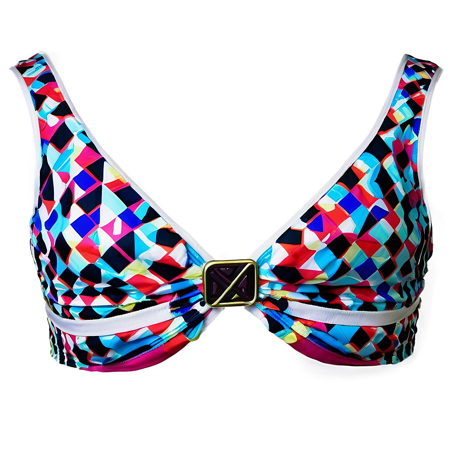 Geometric Pattern Bikini Top Png 31