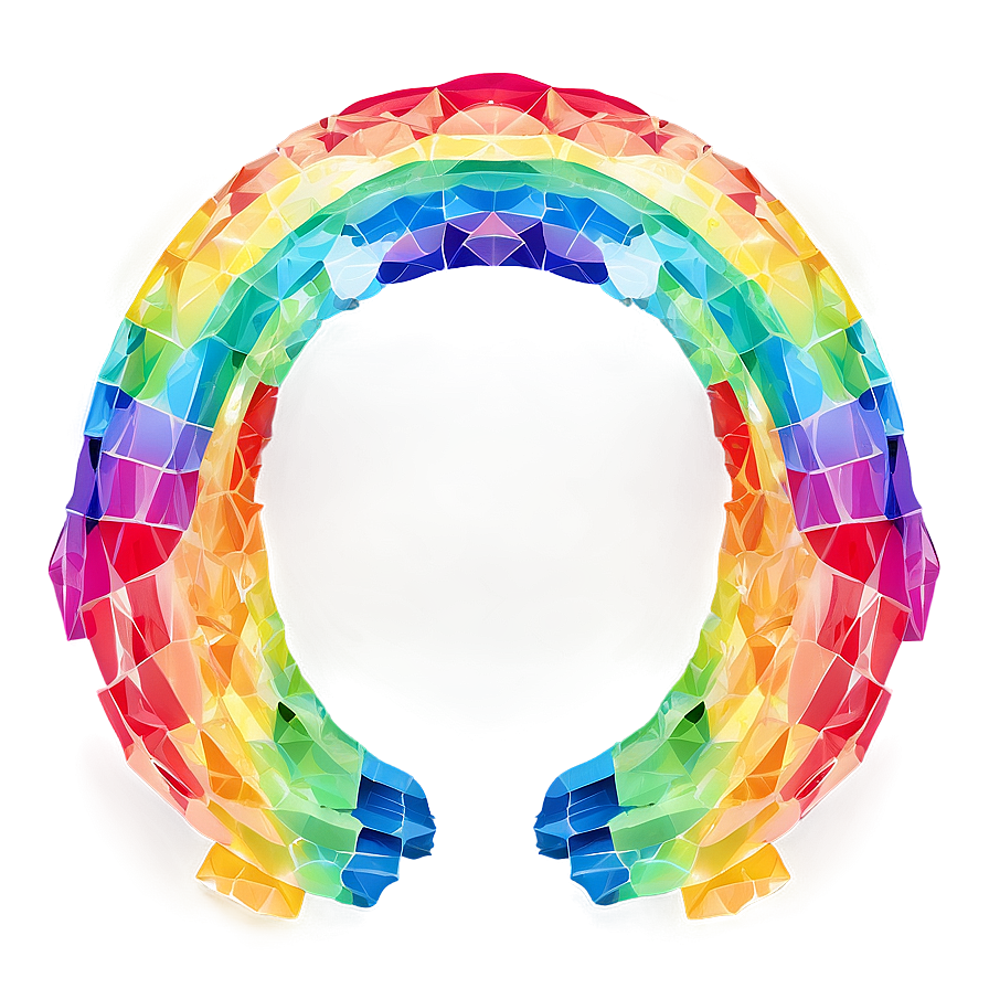 Geometric Rainbow Arc Png 88