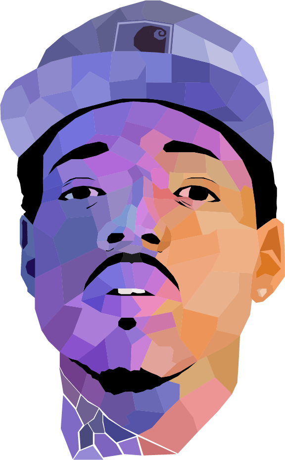 Geometric Rapper Portrait