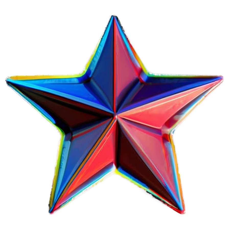 Geometric Red Star Png Qew