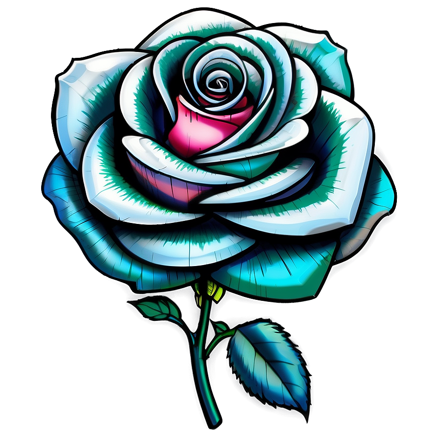 Geometric Rose Tattoo Concept Png 05252024