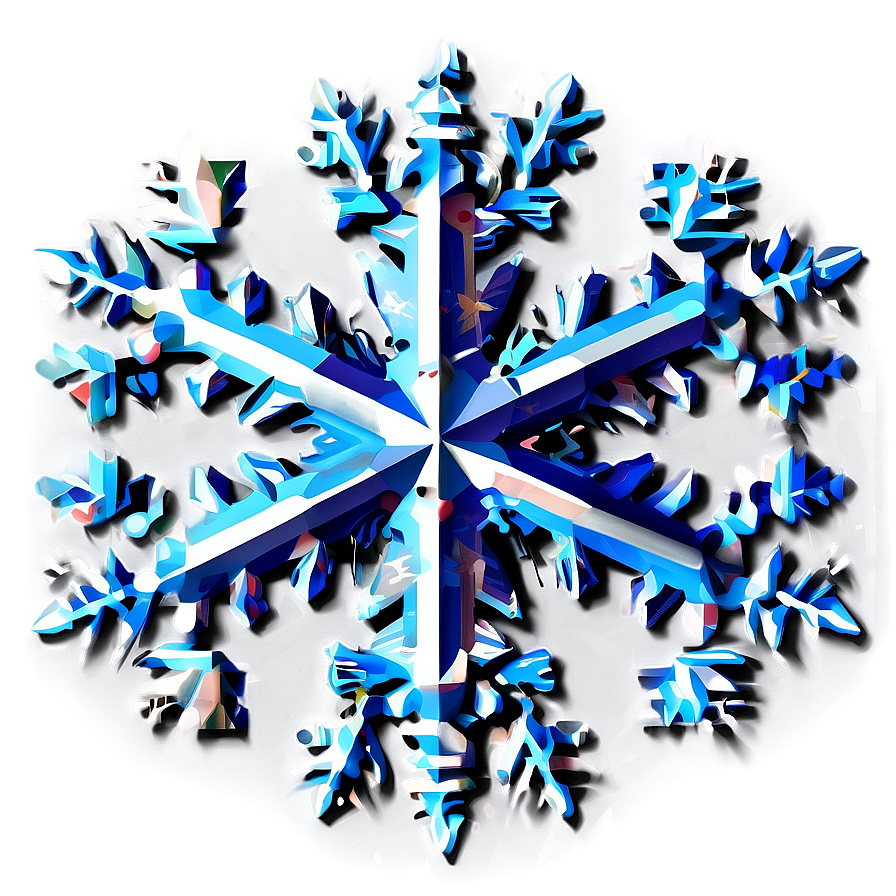 Geometric Snowflake Shape Png 79