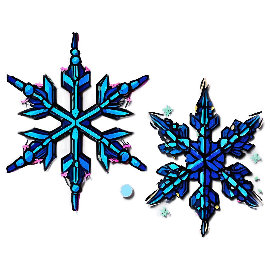 Geometric Snowflake Shape Png Kaj