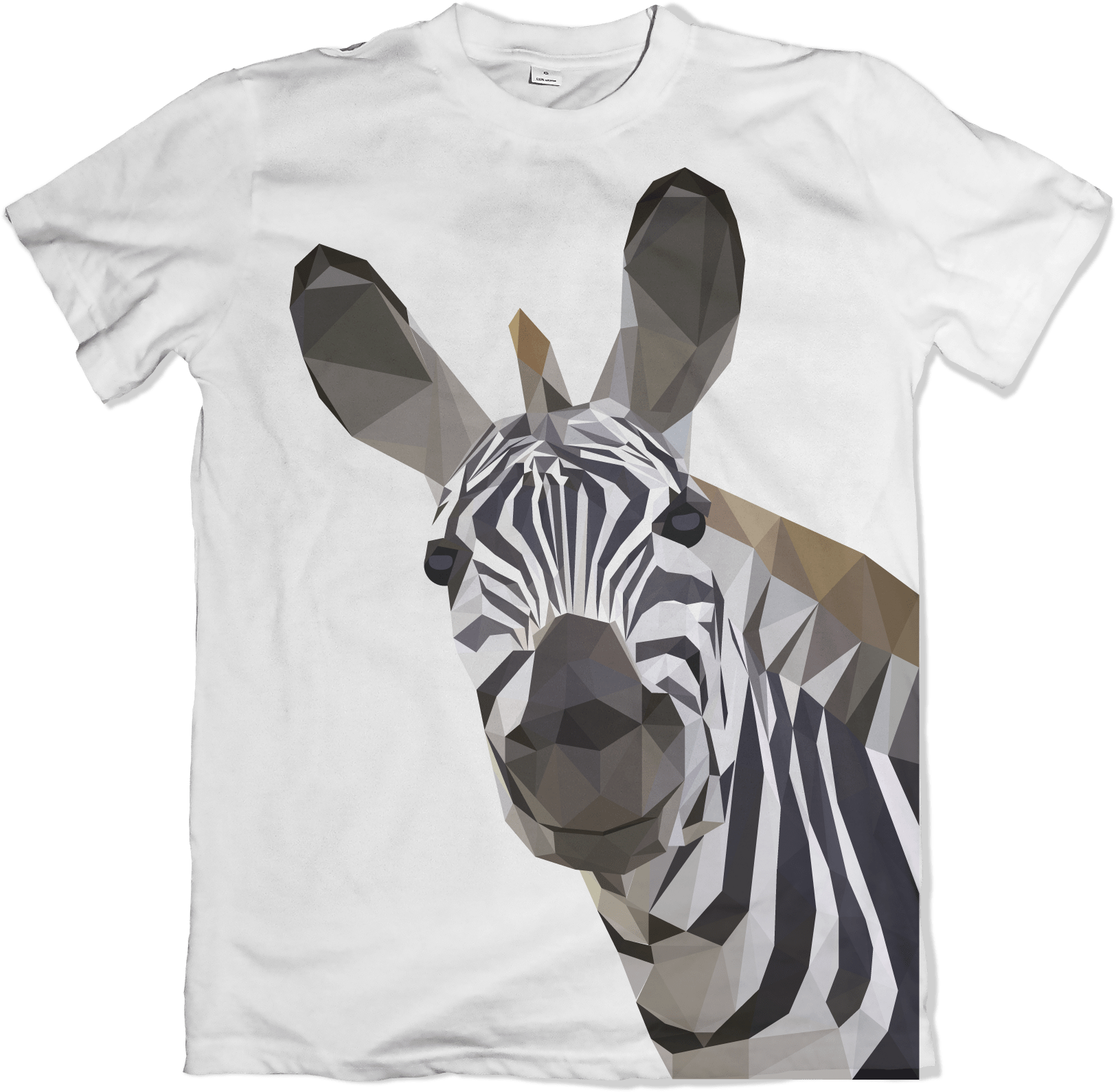 Geometric Zebra Print Tshirt Design