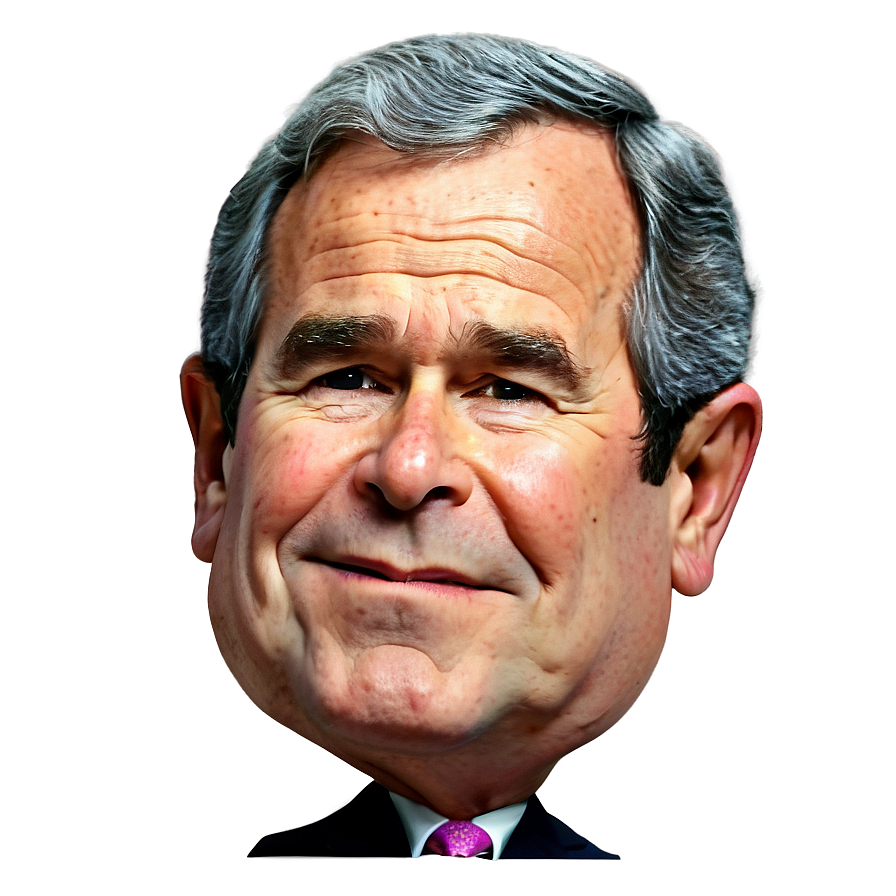 George Bush Caricature Png Byu