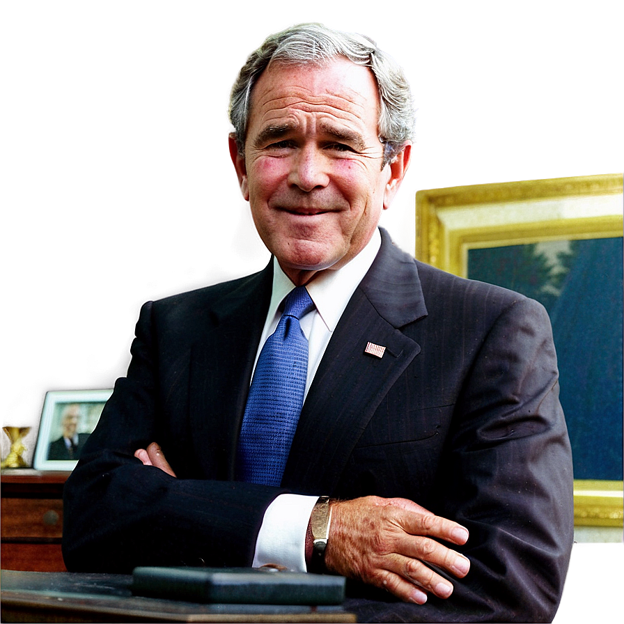 George Bush In Oval Office Png Gvs15