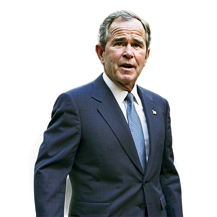 George Bush In Suit Png 06242024