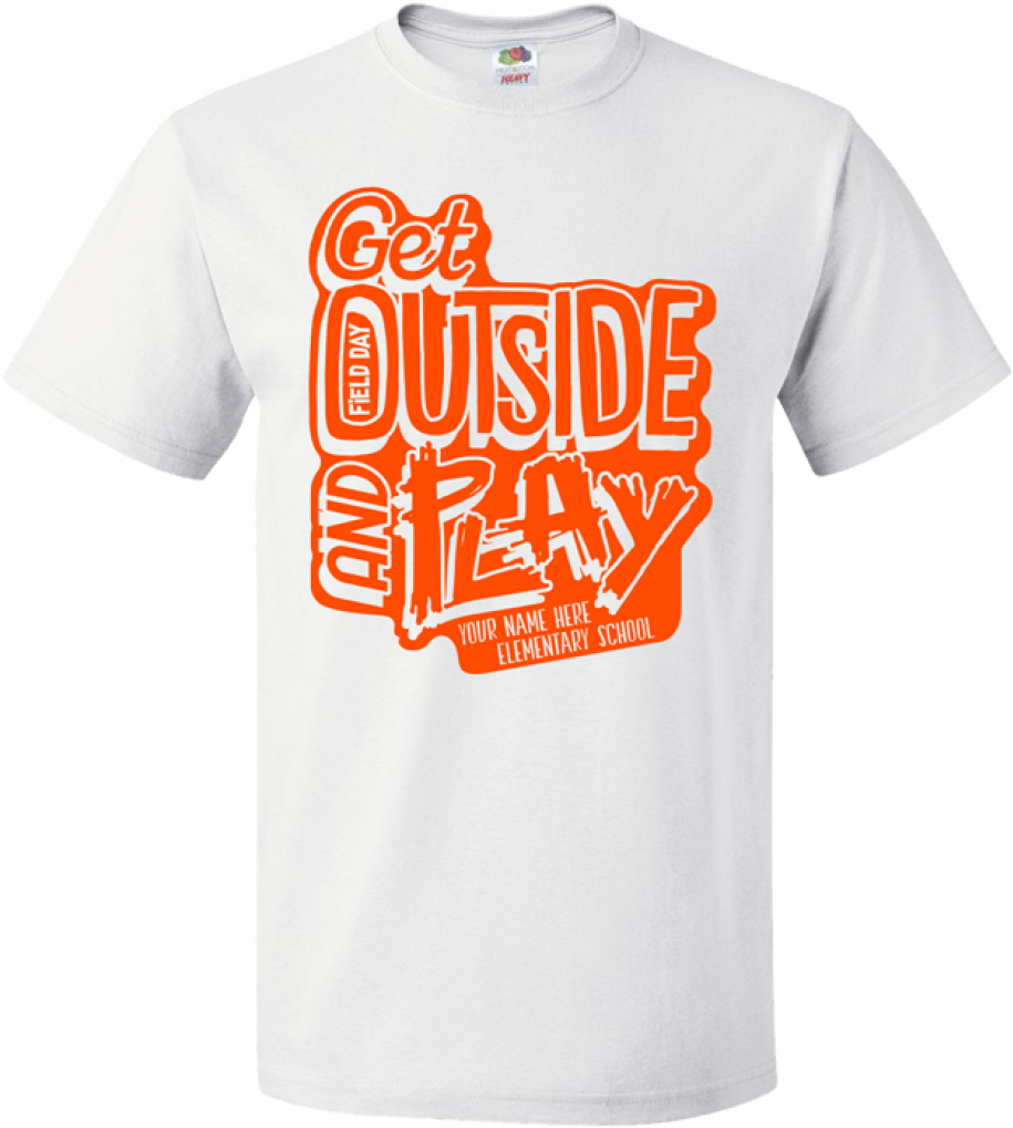 Get Outside And Play Elementary School T Shirt Design