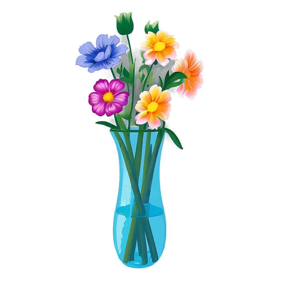 Get Well Flowers In Vase Png Rdk