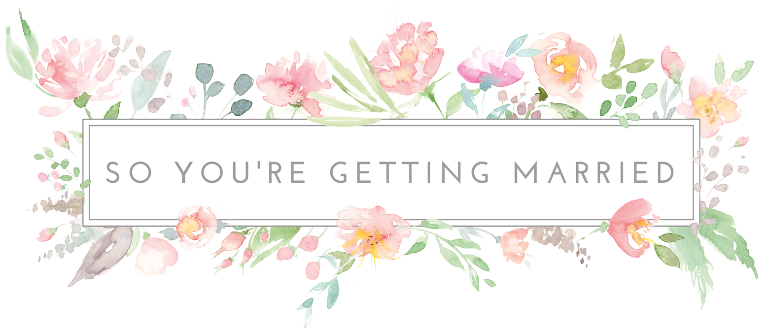Getting Married Floral Announcement