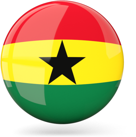 Ghana Flag Sphere Graphic