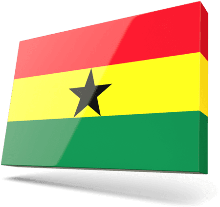 Ghana Flag3 D Rendering