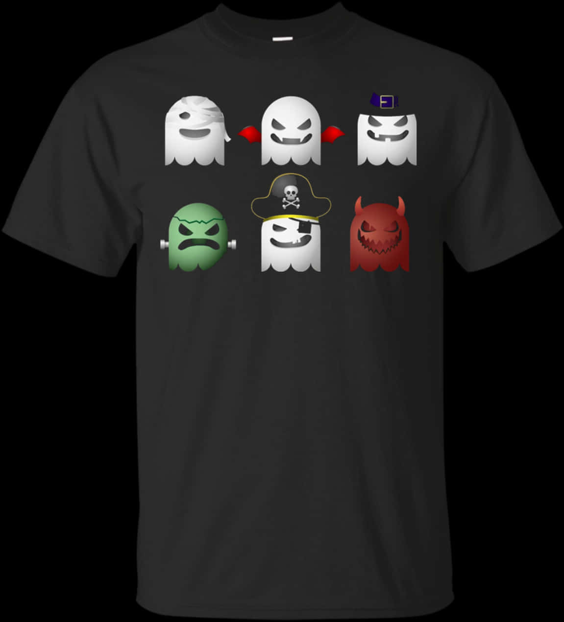 Ghost Emoji Themed T Shirt Design