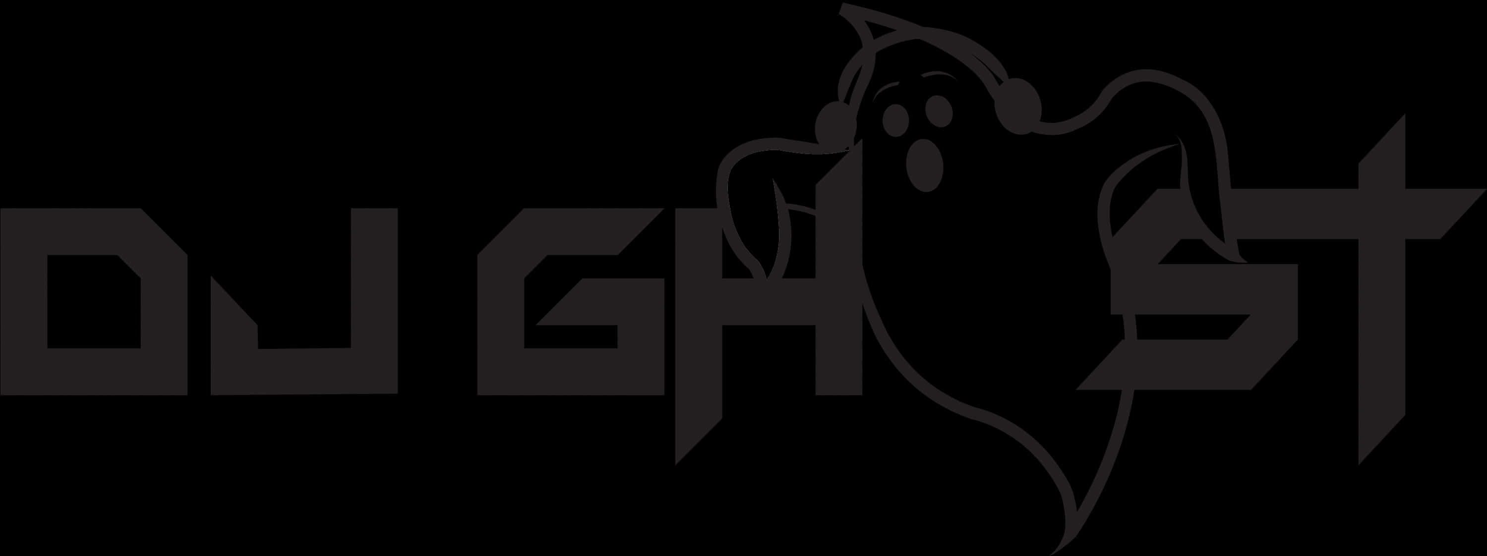 Ghost Logo Black Background