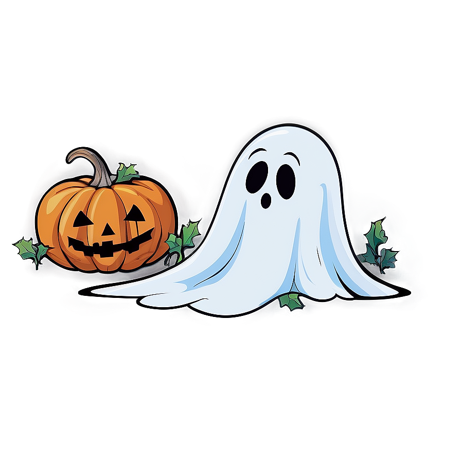 Ghost With Pumpkin Png 89