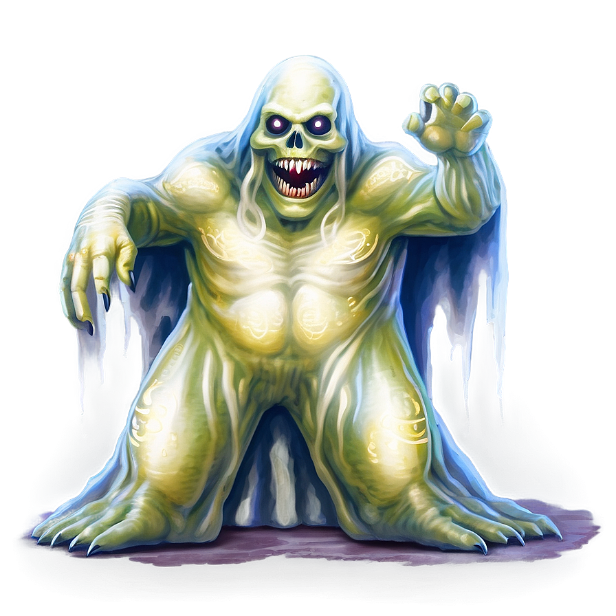 Ghostly Monster Art Png 5