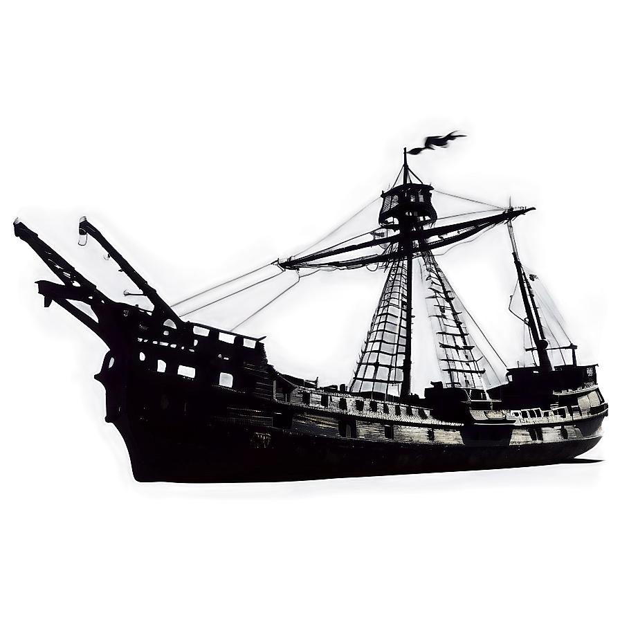 Ghostly Shipwreck Silhouette Png Veh