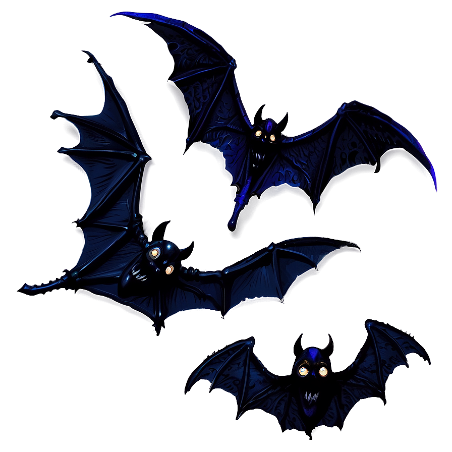 Ghoulish Dark Magic Bats Png Mye64