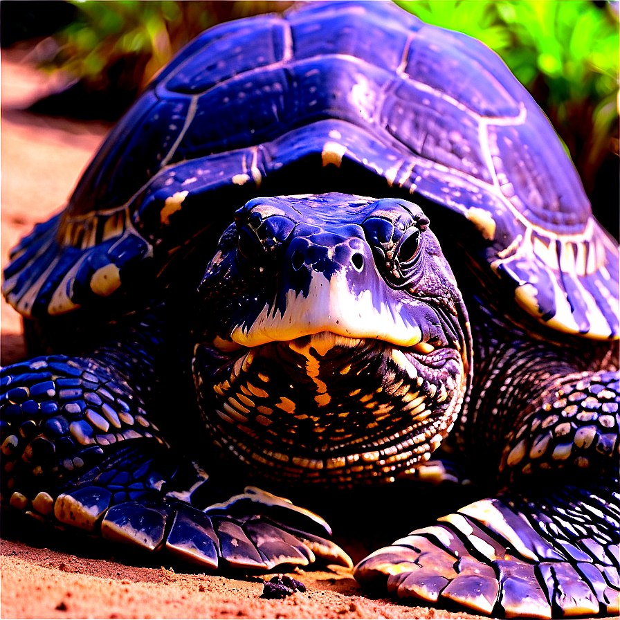 Giant Leatherback Turtle Close-up Png Bas