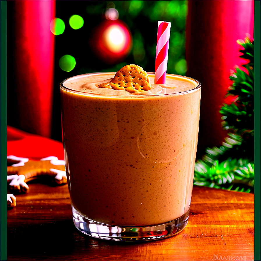 Gingerbread Holiday Smoothie Png 05212024