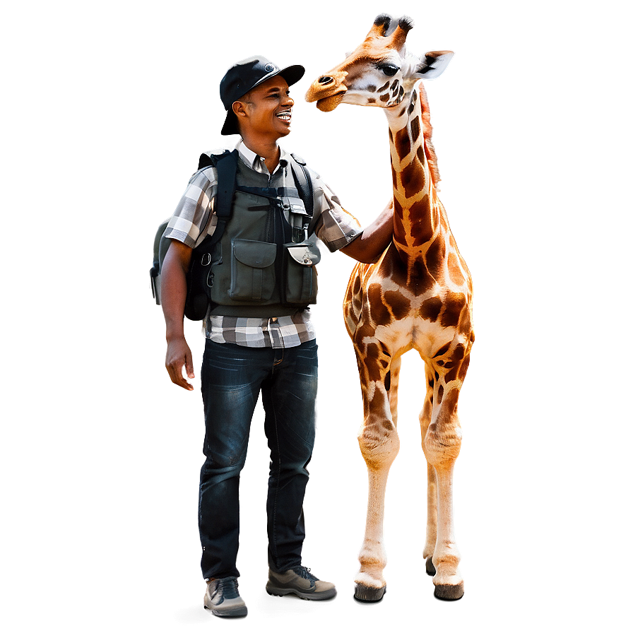 Giraffe Friendship Moment Png Eey11