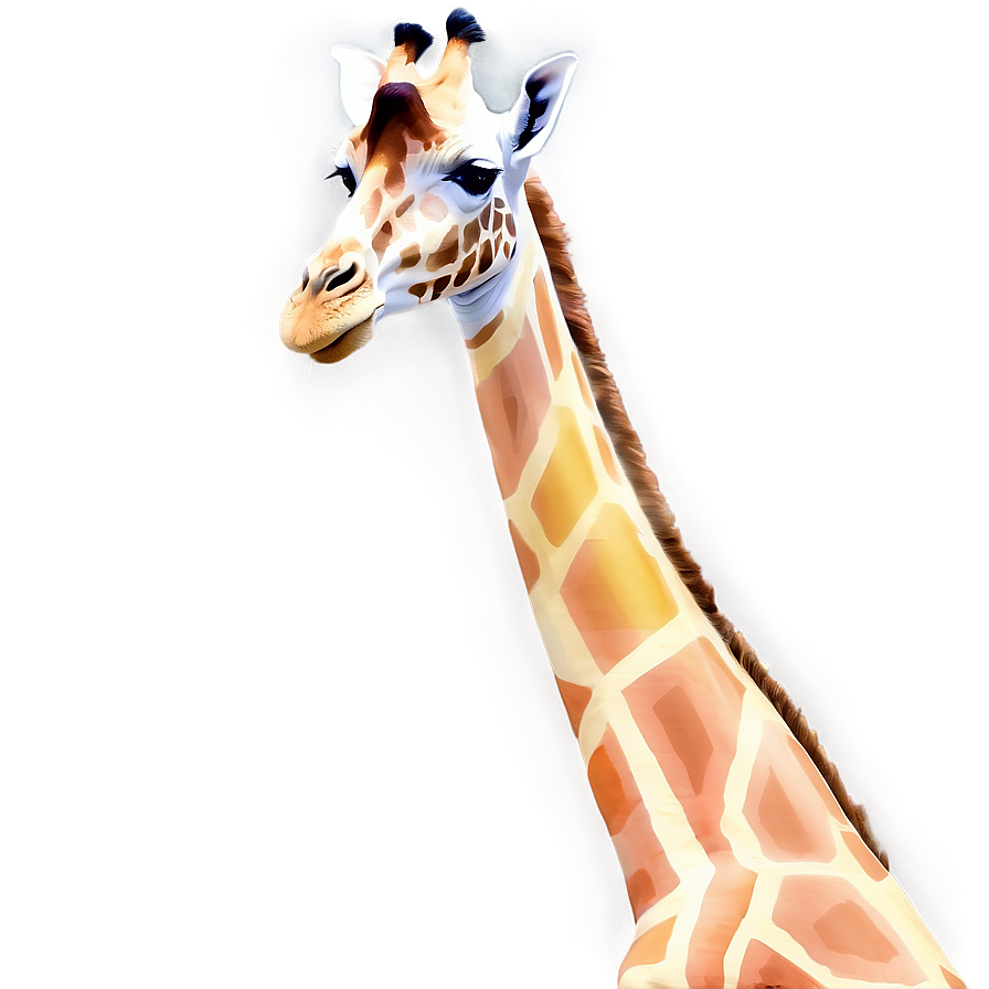 Giraffe In Pastel Colors Png 05062024