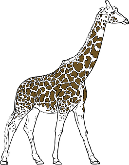 Giraffe Silhouette Art