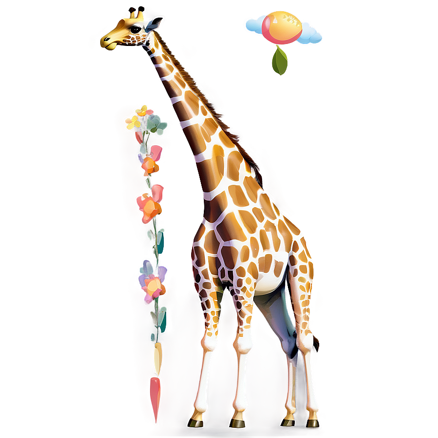 Giraffe Standing Tall Png 05062024