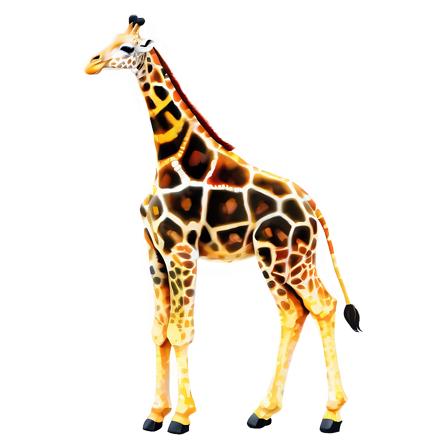 Giraffe With Birds Png Rmi