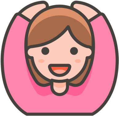 Girl Cartoon Emoji Icon