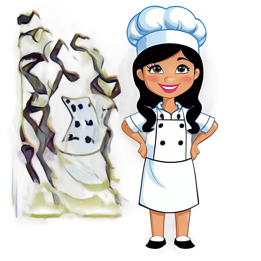 Girl Chef Cartoon Png 30