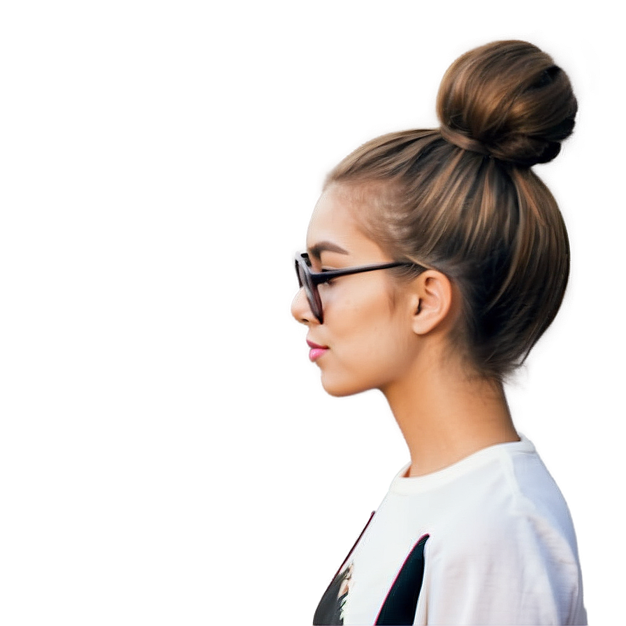 Girl Hair Bun Png Axl