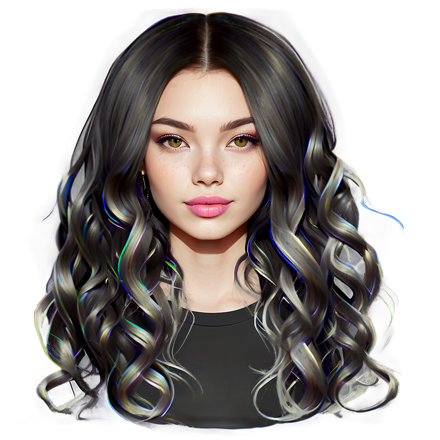 Girl Hair Fashion Png 06132024