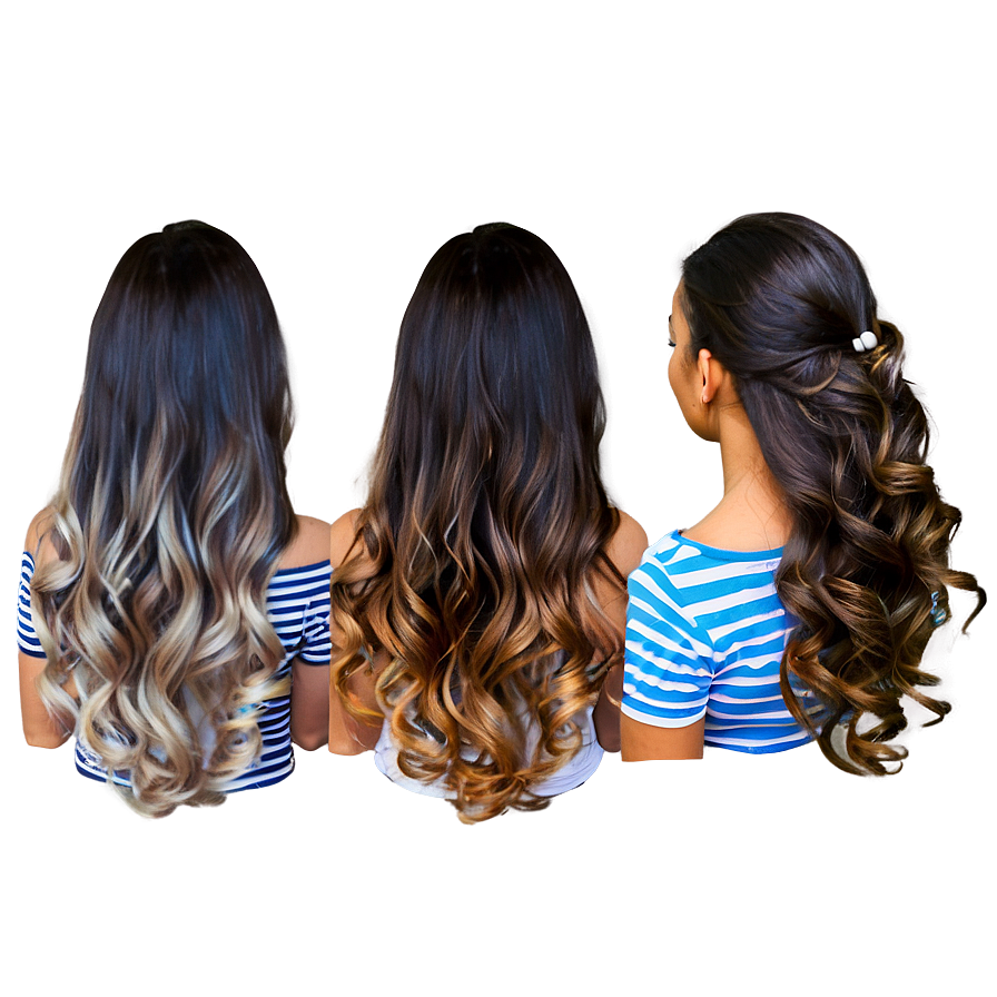 Girl Hair Ombre Png 36