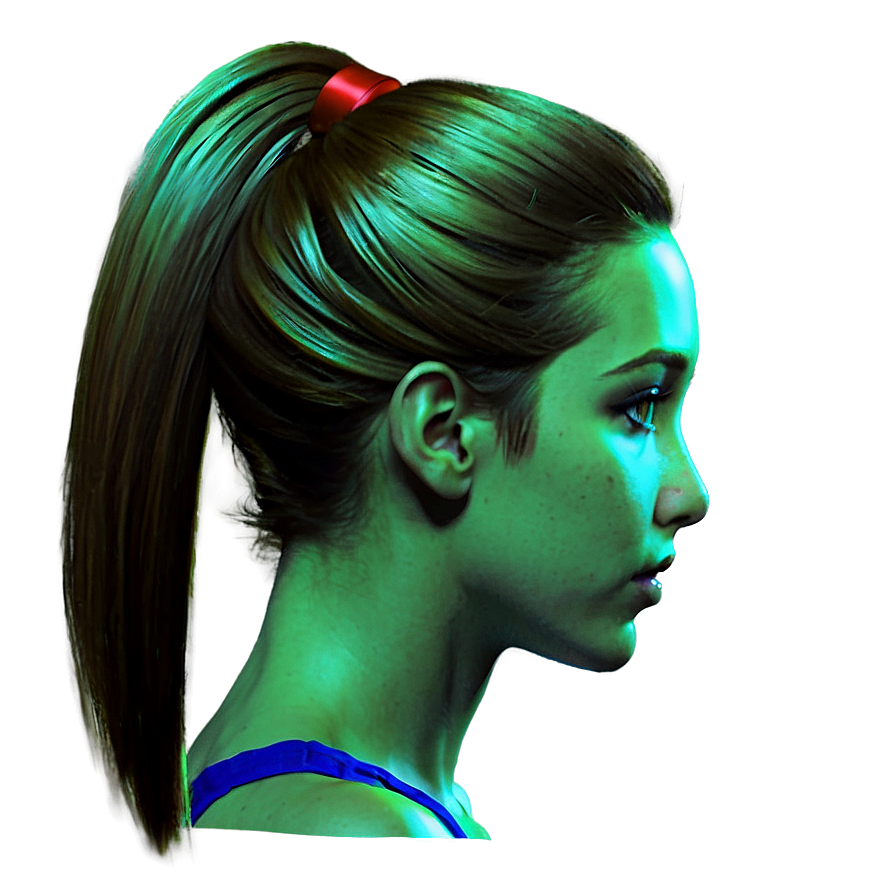 Girl Hair Ponytail Png Qqi