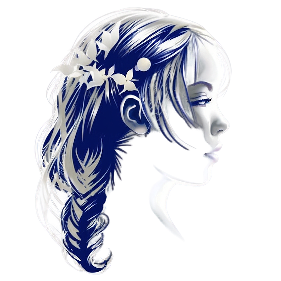 Girl Hair Silhouette Png 06132024