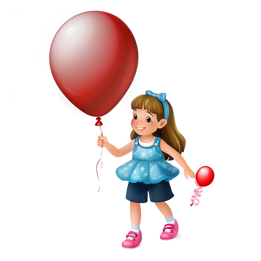 Girl With Balloon Png 05032024