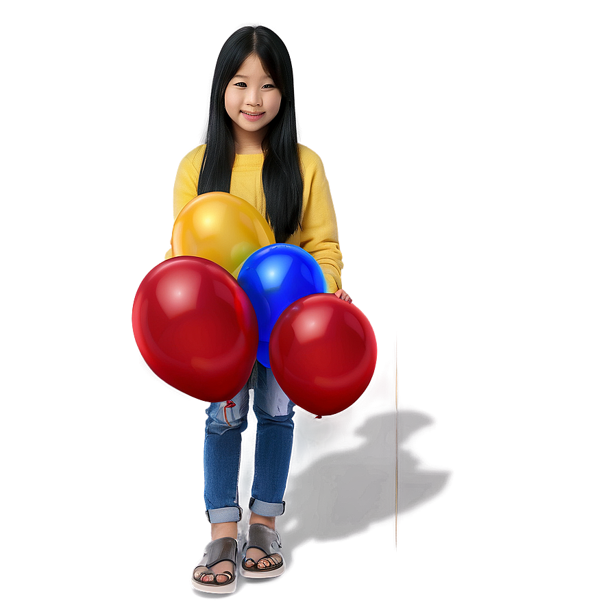 Girl With Balloon Png 26