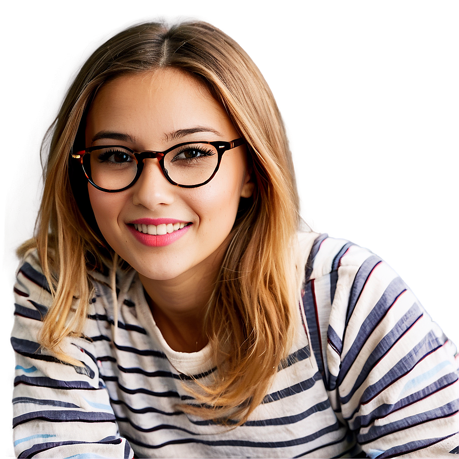 Girl With Glasses Png 43