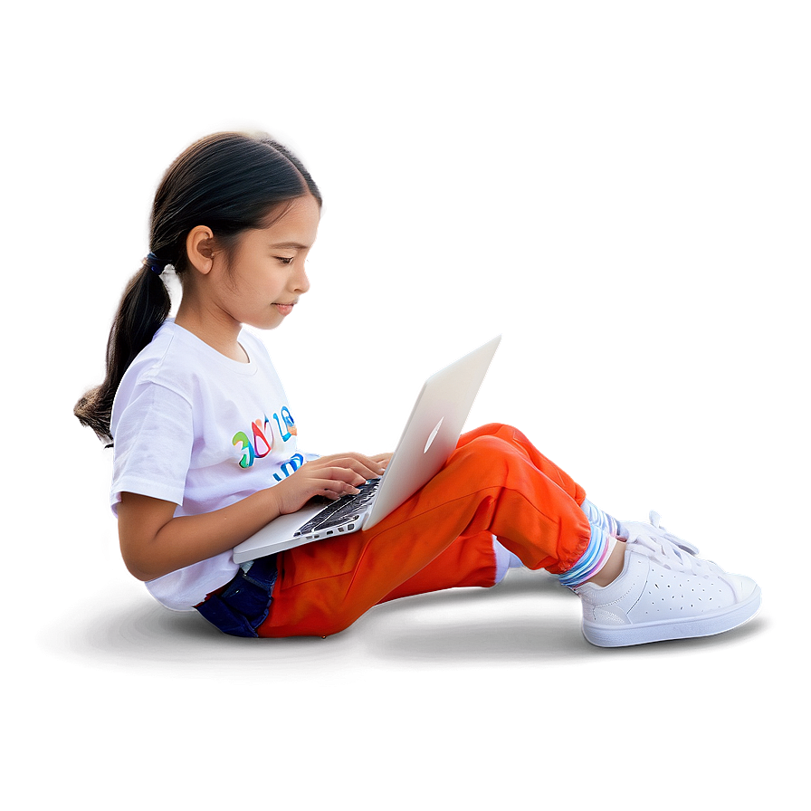 Girl With Laptop Png 33