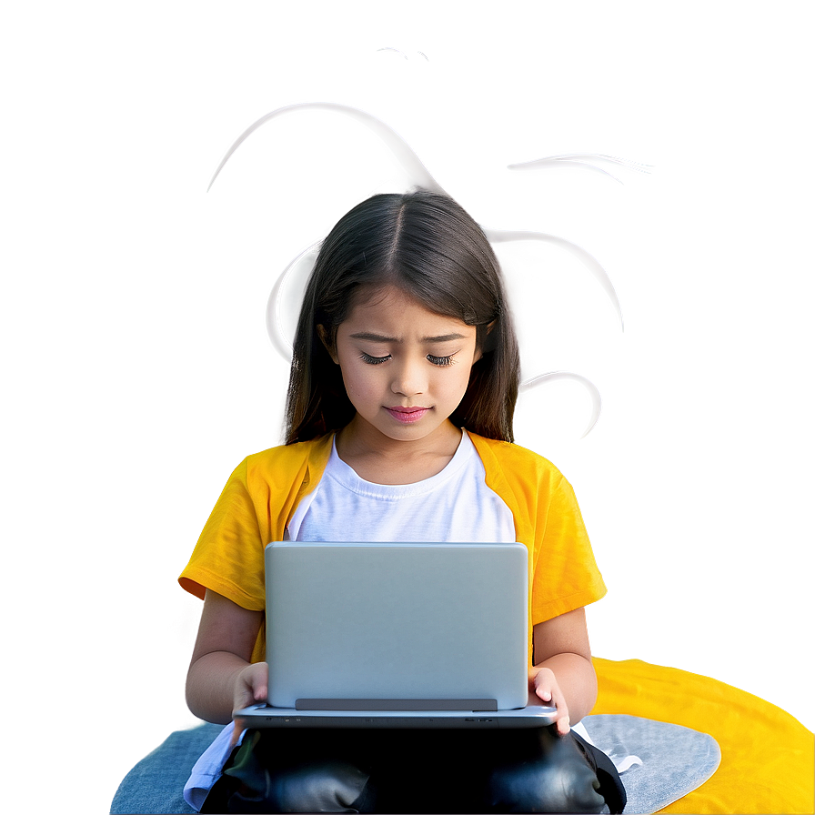 Girl With Laptop Png Ijq67